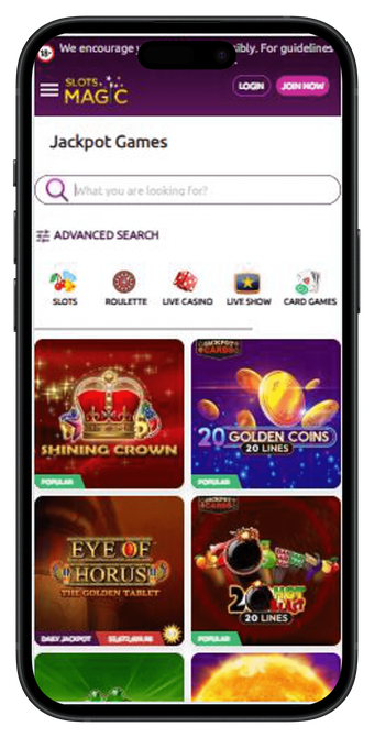 slots magic casino Gameplay