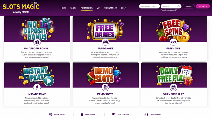 slots magic casino Gameplay